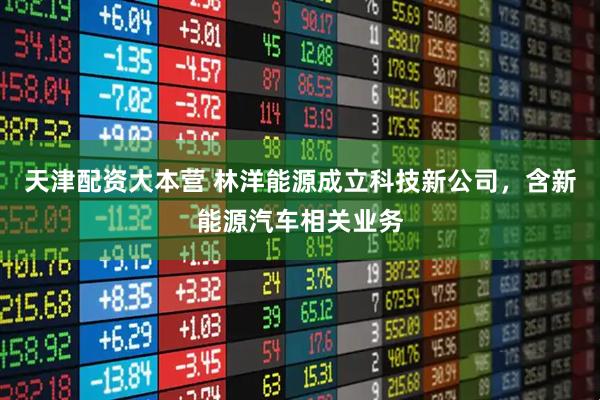 天津配资大本营 林洋能源成立科技新公司，含新能源汽车相关业务